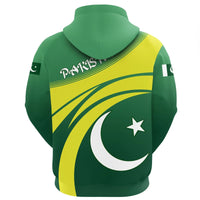 Pakistan Star Cricket Zip Hoodie RLT13 - Wonder Print Shop