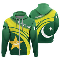 Pakistan Star Cricket Zip Hoodie RLT13 - Wonder Print Shop