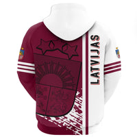 Latvia Zip Hoodie Quarter Style RLT6 - Wonder Print Shop