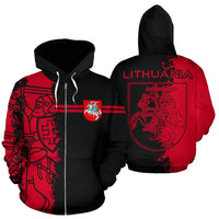Sport Lithuania Zip Up Hoodie Mystic Style 02 RLT6 - Wonder Print Shop