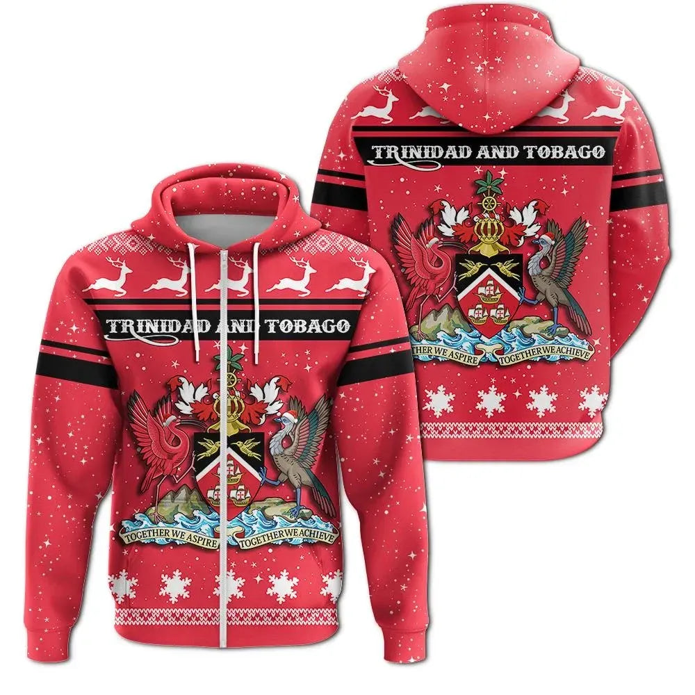 christmas-trinidad-and-tobago-coat-of-arms-zip-hoodie