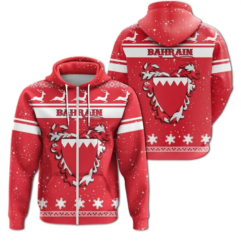 christmas-bahrain-coat-of-arms-zip-hoodie