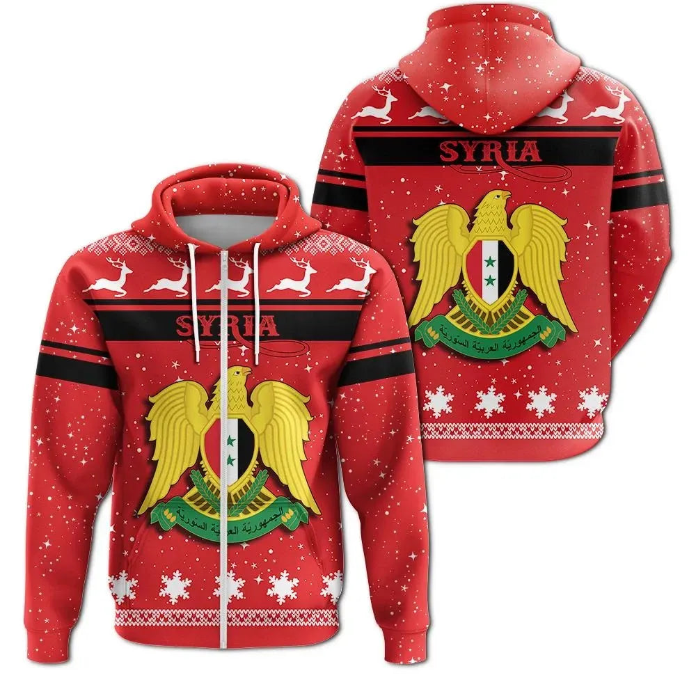 christmas-syria-coat-of-arms-zip-hoodie