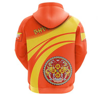 Bhutan Coat Of Arms Zip Hoodie Cricket Style RLT6 - Wonder Print Shop