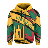 Lithuania Knight Forces Zip Hoodie Lode Style RLT6 - Wonder Print Shop