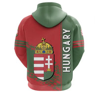 Hungary Coat Of Arms Zip Up Hoodie Quarter Style RLT8 - Wonder Print Shop