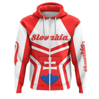 Slovakia Zip Up Hoodie Coat Of Arms My Style RLT13 - Wonder Print Shop
