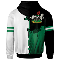 Nigeria Personalised Zip Up Hoodie Independence Day RLT8 - Wonder Print Shop