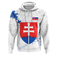Slovakia Christmas Zip Up Hoodie Coat Of Arms X Style RLT13 - Wonder Print Shop