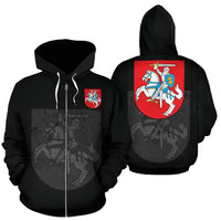 Lithuania Zipper Hoodie RLT6 - Wonder Print Shop