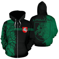 Sport Lithuania Zip Up Hoodie Mystic Style 03 RLT6 - Wonder Print Shop