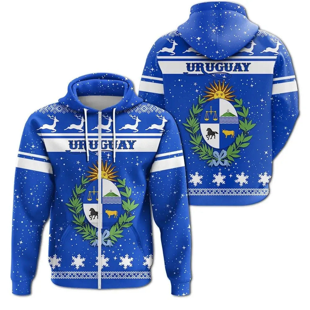 christmas-uruguay-coat-of-arms-zip-hoodie