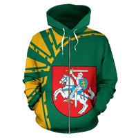 Lithuania Zip Hoodie Premium Style RLT6 - Wonder Print Shop