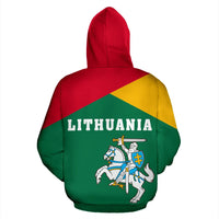 Lithuania Flag Zip Up Hoodie Stripes Style RLT6 - Wonder Print Shop