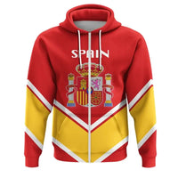Spain Zip Hoodie Coat Of Arms Lucian Style RLT12 - Wonder Print Shop