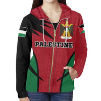 Palestine Hoodie Zip Active RLT13 - Wonder Print Shop