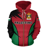 Palestine Hoodie Zip Active RLT13 - Wonder Print Shop