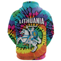 Lithuania Zip Hoodie Tie Dye RLT6 - Wonder Print Shop