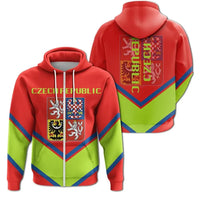 Czech Republic Coat Ofrms Zip Hoodie Lucian Style RLT13 - Wonder Print Shop