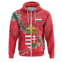 Hungary Christmas Coat Of Arms Zip Up Hoodie X Style RLT8 - Wonder Print Shop