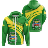 French Guiana Coat Of Arms Zip Hoodie Cricket Style RLT8 - Wonder Print Shop