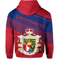 Liechtenstein Flag Motto Zipper Hoodie Limited Style RLT6 - Wonder Print Shop