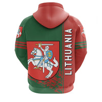 Lithuania Coat Of Arms Zip Up Hoodie Quarter Style RLT6 - Wonder Print Shop