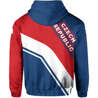 Czech Republic Flag Zip Up Hoodie Rambo Style RLT13 - Wonder Print Shop