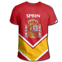 Spain Coat Of Arms T Shirt Lucian Style RLT12 - Wonder Print Shop