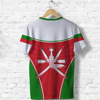 Oman Emblem T Shirt Circle Stripes Flag Version RLT13 - Wonder Print Shop