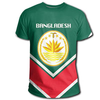 Bangladesh Coat Of Arms T Shirt Lucian Style RLT6 - Wonder Print Shop
