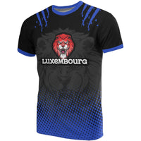Luxembourg Lion Team T Shirt RLT6 - Wonder Print Shop