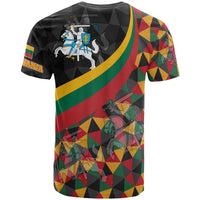 Lithuania T Shirt Lithuania Coat Of Arms with Flag Color 18 RLT6 - Wonder Print Shop