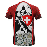 Switzerland T Shirt Coat Of Arms and Bernese Mountain Dog RLT13 - Wonder Print Shop