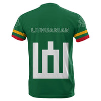 Lithuania Flag T Shirt Map Version RLT6 - Wonder Print Shop