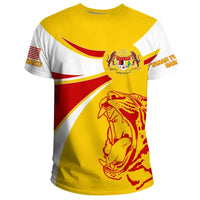 Malaysia T Shirt Round Coat Of Arms Lion RLT12 - Wonder Print Shop
