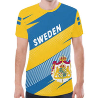 Sweden Flag T Shirt Pride Style RLT7 - Wonder Print Shop
