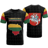 Lithuania T Shirt Lithuanian Flag Map RLT6 - Wonder Print Shop