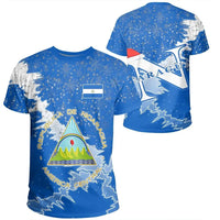 Nicaragua Christmas Coat Of Arms T Shirt X Style RLT8 - Wonder Print Shop