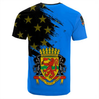 Congo Coat Of Arms T Shirt Flag Style RLT13 - Wonder Print Shop