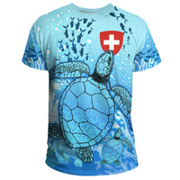Switzerland T Shirt Ocean Life RLT13 - Wonder Print Shop