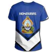 Honduras Coat Of Arms T Shirt Lucian Style RLT8 - Wonder Print Shop