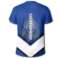 Honduras Coat Of Arms T Shirt Lucian Style RLT8 - Wonder Print Shop