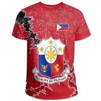 Philippines Christmas Coat Of Arms T Shirt X Style8 RLT6 - Wonder Print Shop