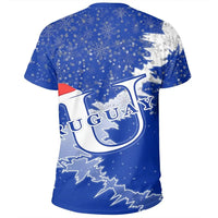 Uruguay Christmas Coat Of Arms T Shirt X Style8 RLT6 - Wonder Print Shop