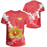 Myanmar Christmas Coat Of Arms T Shirt X Style RLT7 - Wonder Print Shop