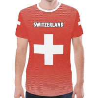 Switzerland T Shirt Swiss Flag T Shirt RLT13 - Wonder Print Shop