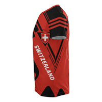 Switzerland T Shirt Coat Of Arms Kt Rolster Style RLT13 - Wonder Print Shop