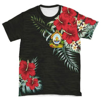 Honduras T Shirt Hibiscus RLT8 - Wonder Print Shop