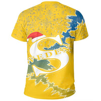Sweden Christmas Coat Of Arms T Shirt X Style RLT7 - Wonder Print Shop